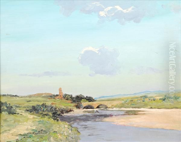 Near Ballantrae,ayrshire Oil Painting by George Houston