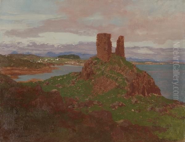 Castle Maol, Skye Oil Painting by George Houston