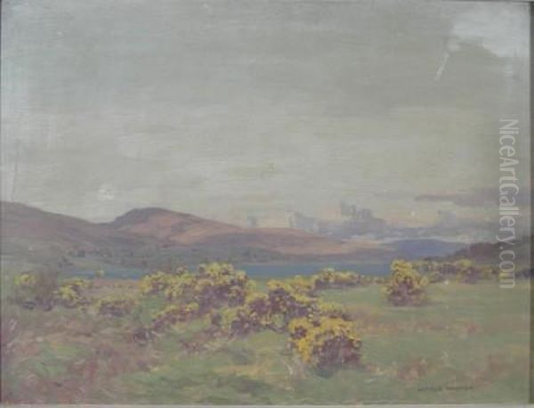 The Head Of Loch Fyne Oil Painting by George Houston