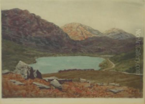 A Highland Loch Oil Painting by George Houston