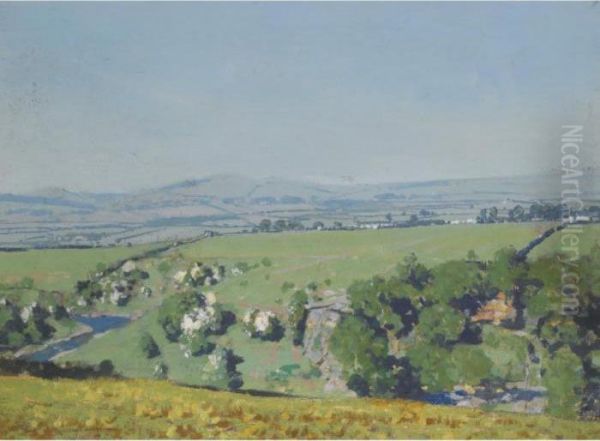 An Ayrshire Landscape Oil Painting by George Houston