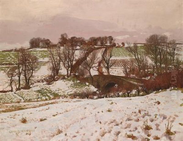 Paesaggio Primaverile Anticipato Sotto La Neve Oil Painting by George Houston