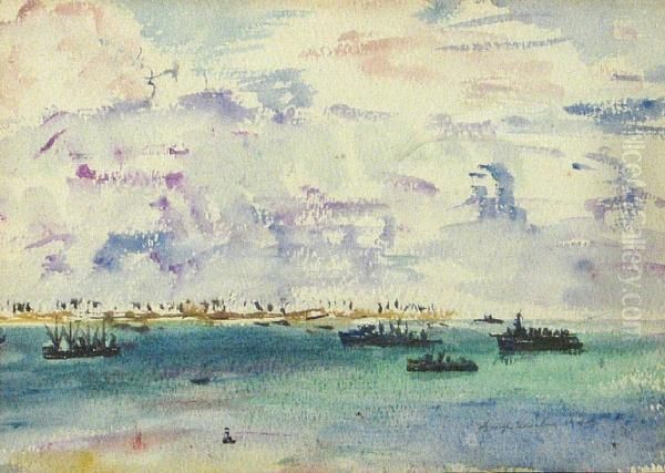 Tarawa Oil Painting by George Houston