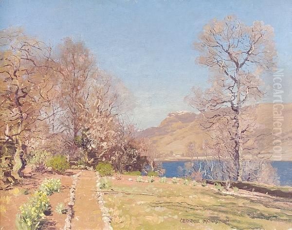 Spring, Dunderave, Loch Fyne Oil Painting by George Houston