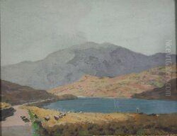 Loch Restil Oil Painting by George Houston