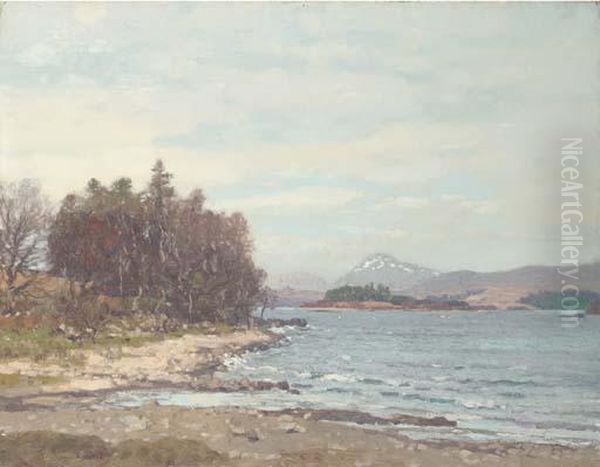 Loch Scene Oil Painting by George Houston