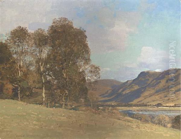 A Summer's Day Oil Painting by George Houston