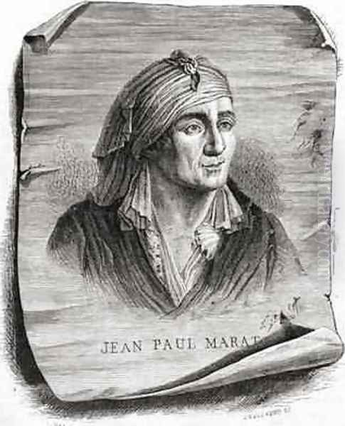 Portrait of Jean Paul Marat Oil Painting by Leopold Mar