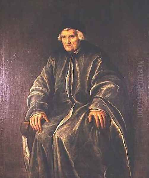 Portrait of Dr Zaccaria dal Pozzo Oil Painting by Pietro de Mariscalchi