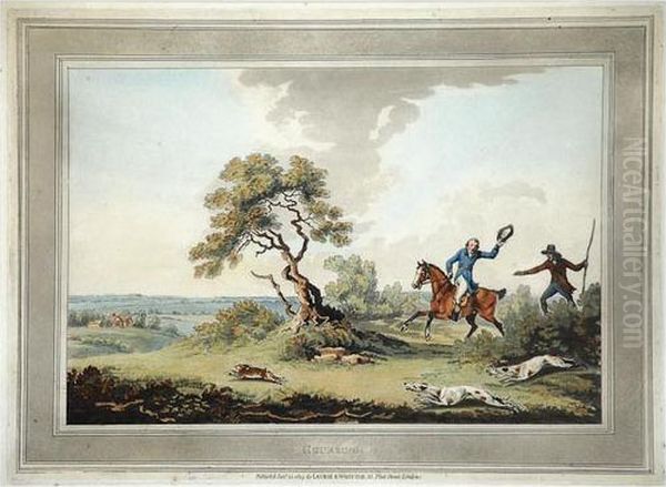 Coursing; Looking For A Hare Oil Painting by Samuel Howitt