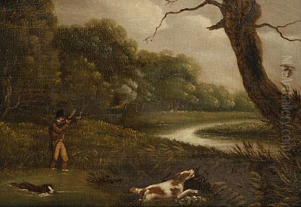 Partridge Shooting Oil Painting by Samuel Howitt