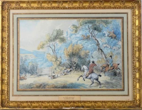 The Hunt Oil Painting by Samuel Howitt