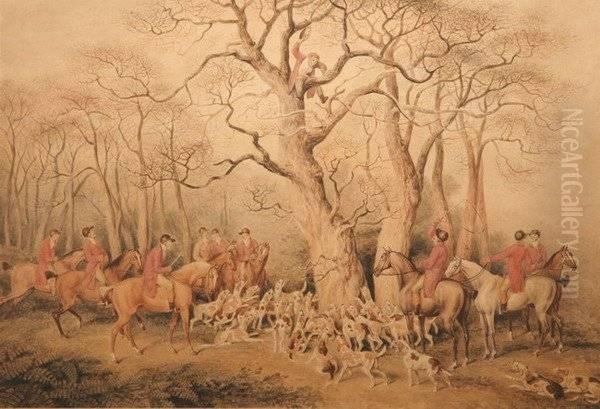 Run Up The Tree Oil Painting by Samuel Howitt