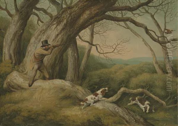 Woodcock Shooting Oil Painting by Samuel Howitt