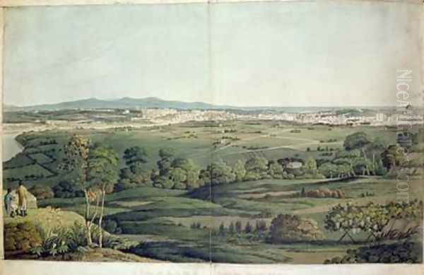 View of Rome from Monte Mario Oil Painting by Middleton, J.T.