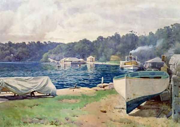 Mosmans Bay Sydney Oil Painting by John Mather