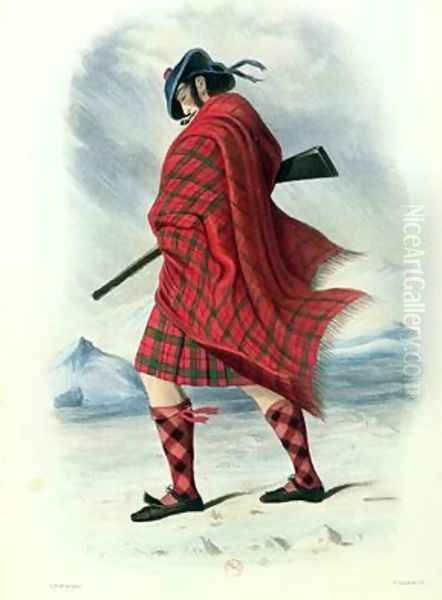 Scotsman in Highland Dress Oil Painting by McIan, Robert Ronald