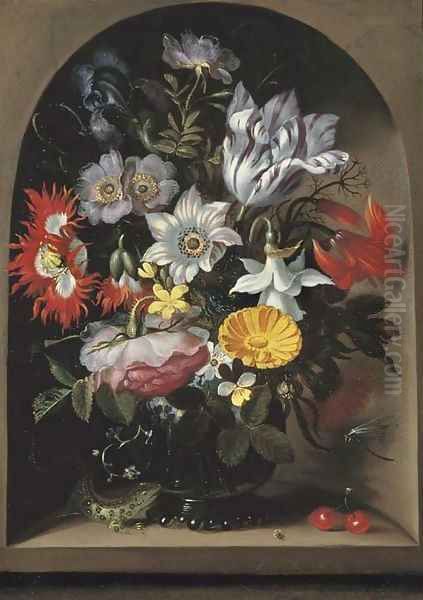 Anemones Oil Painting by Jacob Marrel