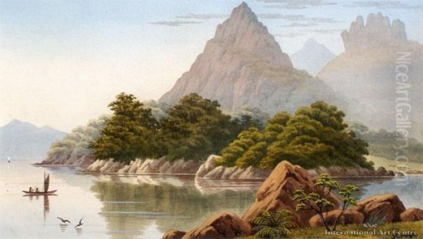 Whangaroa - Morning Oil Painting by John Barr Clarke Hoyte