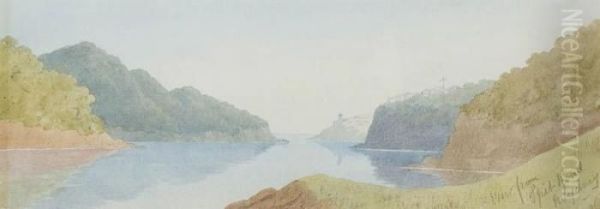 View From Spit Road, Sydney Oil Painting by John Barr Clarke Hoyte