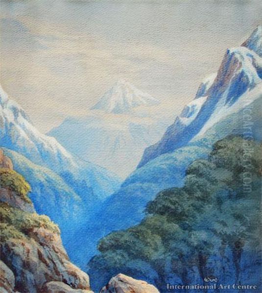 Mt Arthur Oil Painting by John Barr Clarke Hoyte