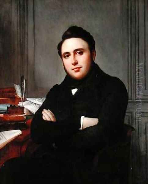 Portrait of Alexandre Auguste Ledru-Rollin 1807-74, 1838 Oil Painting by Angelique Mongez