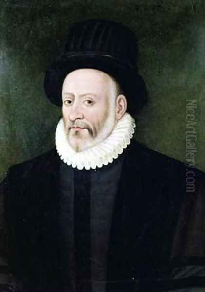 Michel Eyquem de Montaigne 1533-92 Oil Painting by Etienne Martellange