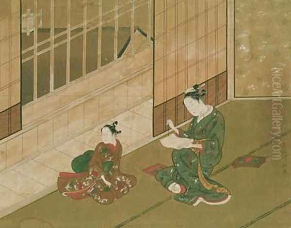 Interior scene 1730 Oil Painting by Moromasa