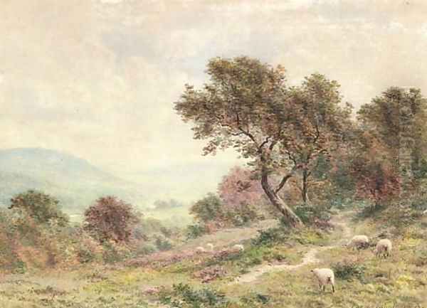 Near Abergavenny, Monmouthshire Oil Painting by Roberto Angelo Kittermaster Marshall