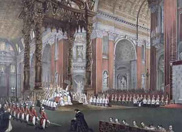 The First Vatican Council 8th December 1869-18th July 1870 Oil Painting by Vincenzo Marchi