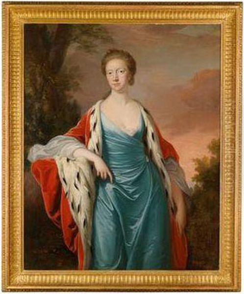 Portrat Einer Dame Aus Dem Englischen Hochadel Oil Painting by Thomas Hudson