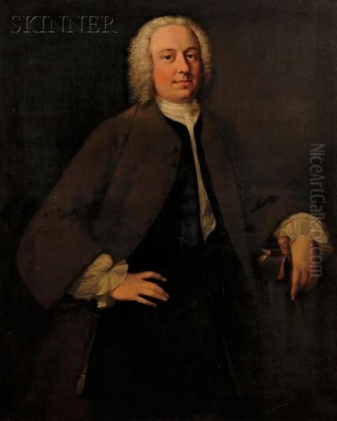 Portrait Of A Gentleman, Probably John Porter Oil Painting by Thomas Hudson