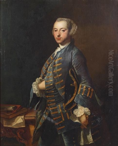 Portrait Of A Gentleman Oil Painting by Thomas Hudson