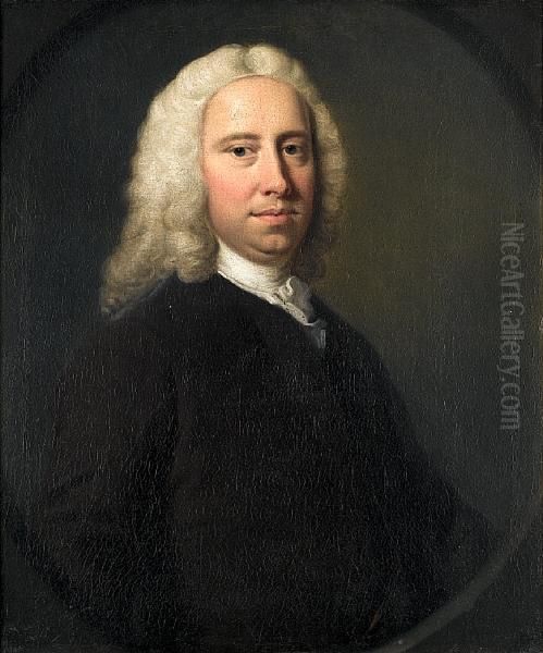 Portrait Of James Neave Oil Painting by Thomas Hudson