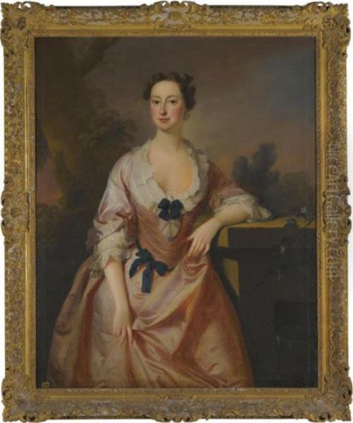 Portrait Of Lady Elizabeth Finch Oil Painting by Thomas Hudson