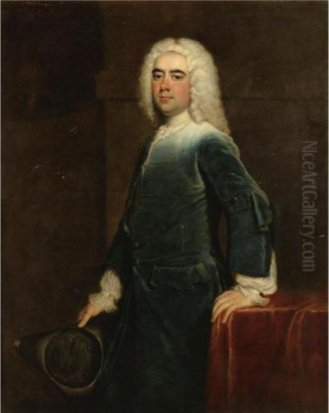 Portrait Of A Gentleman Oil Painting by Thomas Hudson