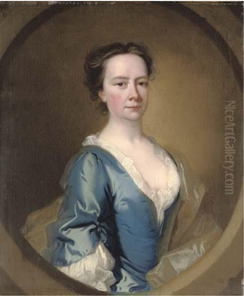 Portrait Of A Lady Oil Painting by Thomas Hudson