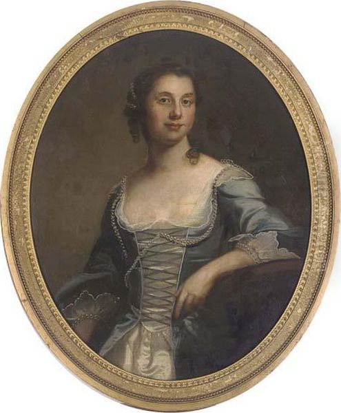 Portrait Of A Lady Oil Painting by Thomas Hudson