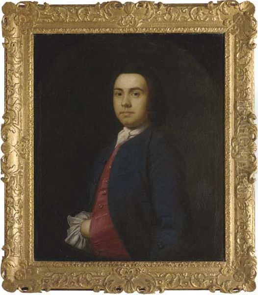 Portrait Of A Gentleman Oil Painting by Thomas Hudson