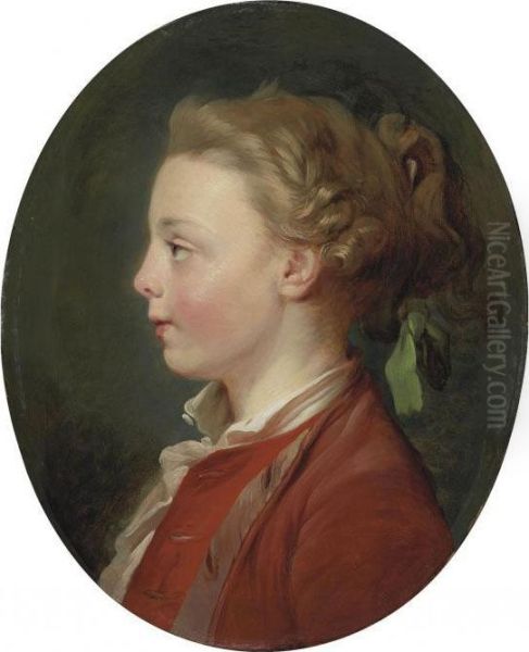 Portrait Of A Child Oil Painting by Jean-Baptiste Huet I