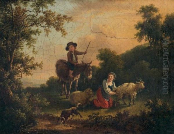 Jeux D'enfants Oil Painting by Jean-Baptiste Huet I