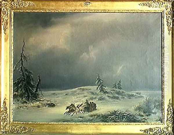 Napoleon at Berezina Oil Painting by Antonio (Il Tenente) Morghen