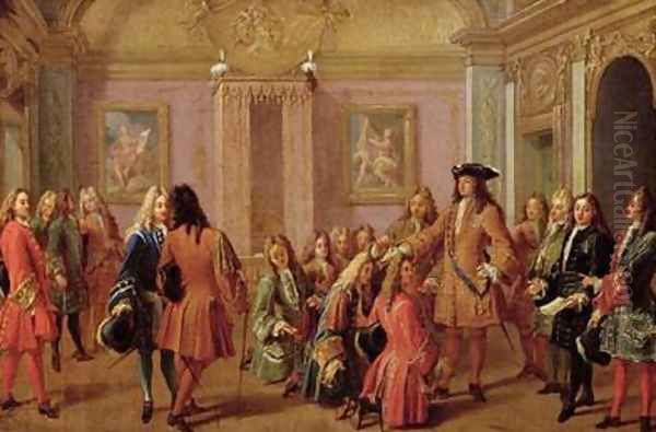 First Promotion of the Order of Saint Louis Oil Painting by Francois Marot