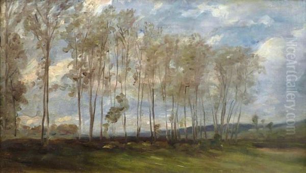 Lisieredes Etangs A Chaville Oil Painting by Paul Huet