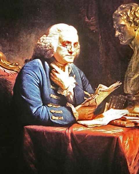 Benjamin Franklin 1766 Oil Painting by David Martin