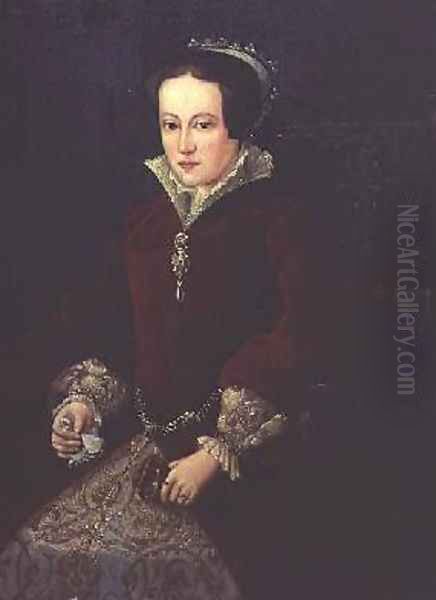 Portrait of Queen Mary I of England Oil Painting by Mor, Sir Anthonis (Antonio Moro)