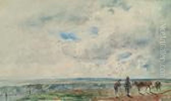 Le Pays De Lumieres Dans La Brie, Circa 1856 Oil Painting by Paul Huet