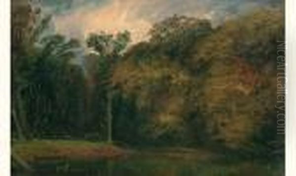 Foret De Compiegne Oil Painting by Paul Huet