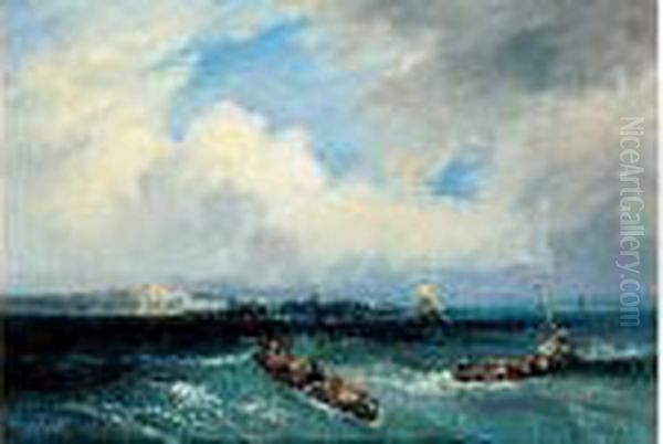 Circa 1830 Oil Painting by Paul Huet