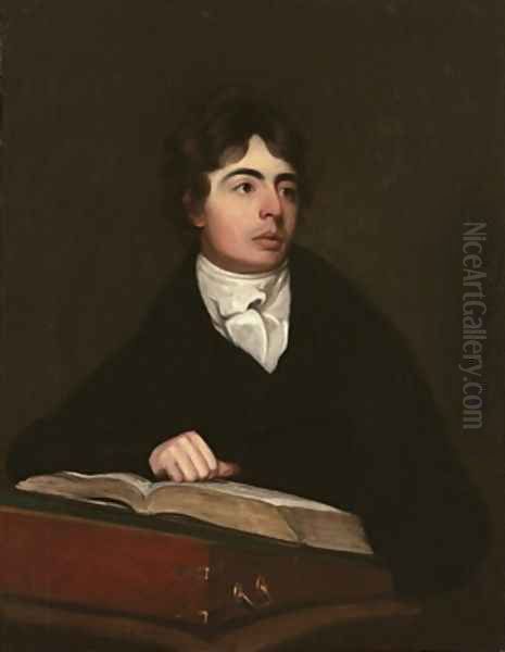 Portrait of Robert Southey 1804 Oil Painting by John James Masquerier